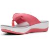 imageClarks Womens Arla Glison Flip FlopRed Raspberry Raspberry
