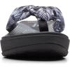 imageClarks Womens Arla Glison Flip FlopWhite Palms Textile Black Sole
