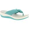 imageClarks Womens Arla Glison Flip FlopAqua Solid Textile