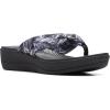 White Palms Textile Black Sole