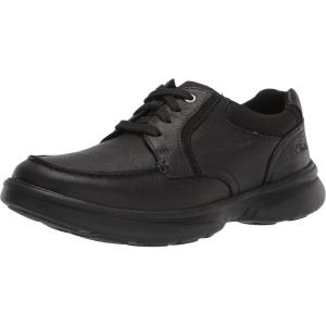 imageClarks Mens Bradley Vibe Faux Leather LaceUp OxfordsBlack Tumbled