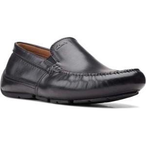imageClarks Mens Markman Plain Driving Style LoaferBlack Leather