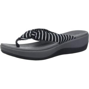 imageClarks Womens Arla Glison Flip FlopBlack Printed Fabric