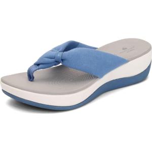imageClarks Womens Arla Glison Flip FlopBlue Splash