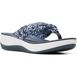 imageClarks Womens Arla Glison Flip FlopNavy Abstract
