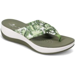 imageClarks Womens Arla Glison Flip FlopWhite Textile