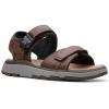 imageClarks Mens Slingback Sling Back SandalsBrown Dark Tan Leather