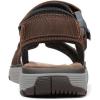 imageClarks Mens Slingback Sling Back SandalsBrown Dark Tan Leather