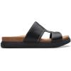 imageClarks Womens Arwell Walk Flat SandalBlack Leather
