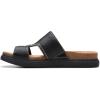 imageClarks Womens Arwell Walk Flat SandalBlack Leather