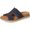 imageClarks Womens Arwell Walk Flat SandalNavy Nubuck