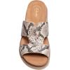 imageClarks Womens Arwell Walk Flat SandalSnake Print Leather