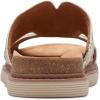 imageClarks Womens Arwell Walk Flat SandalSnake Print Leather
