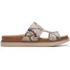 imageClarks Womens Arwell Walk Flat SandalSnake Print Leather