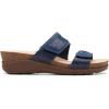 imageClarks Womens Calenne Maye Wedge SandalNavy Combi