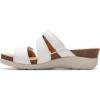imageClarks Womens Calenne Maye Wedge SandalWhite Leather