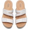 imageClarks Womens Calenne Maye Wedge SandalWhite Leather