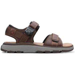 imageClarks Mens Slingback Sling Back SandalsBrown Dark Tan Leather
