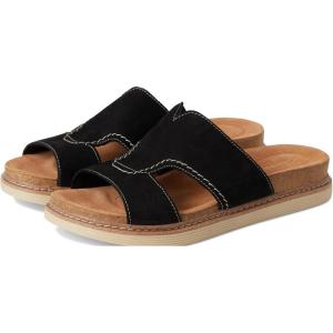 imageClarks Womens Arwell Walk Flat SandalBlack Nubuck