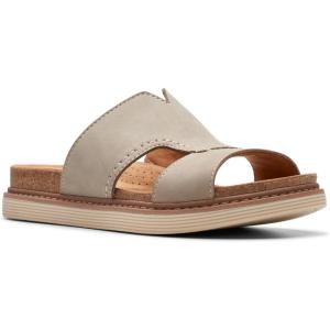 imageClarks Womens Arwell Walk Flat SandalStone Nubuck