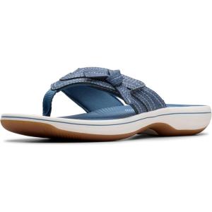 imageClarks Womens Breeze Dalia Cloudsteppers Flip FlopDark Denim