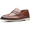 imageClarks Mens Malwood Step LoaferDark Tan Leather