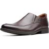 imageClarks Mens Whiddon Step Leather Leather LoafersDark Brown