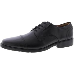imageClarks Mens Clarkslite Cap OxfordBlack Leather