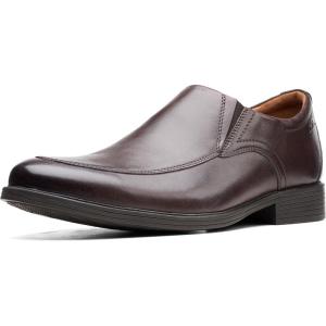imageClarks Mens Whiddon Step Leather Leather LoafersDark Brown
