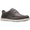 imageClarks Mens Flexway Lace Boat ShoeLight Grey Lea