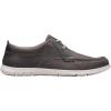 imageClarks Mens Flexway Lace Boat ShoeLight Grey Lea