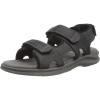 imageClarks Mens Walkford Walk Flat SandalBlackWhite