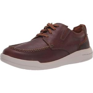imageClarks Mens Driftway Low Boat ShoeDark Tan Leather