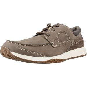 imageClarks Mens Sailview Lace Boat ShoeNubuck Taupe