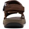 imageClarks Mens Saltway Trail Sport SandalDark Brown Leather