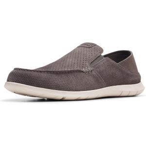 imageClarks Mens Flexway Easy MoccasinDark Grey Suede