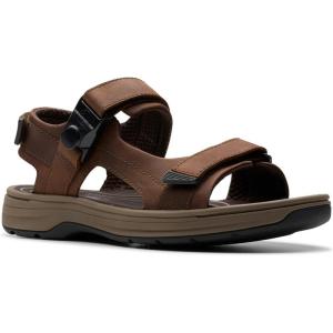 imageClarks Mens Saltway Trail Sport SandalDark Brown Leather