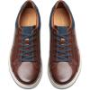 imageClarks Mens Mapstone Lace SneakerMahogany Leather