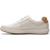 imageClarks Mens Mapstone Lace SneakerWhite Leather