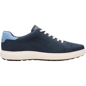 imageClarks Mens Mapstone Lace SneakerNavy Knit