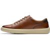 imageClarks Mens Brodin Lace SneakerDark Tan Leather