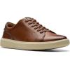 imageClarks Mens Brodin Lace SneakerDark Tan Leather
