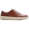 imageClarks Mens Brodin Lace SneakerDark Tan Leather