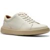 imageClarks Mens Brodin Lace SneakerWhite Leather