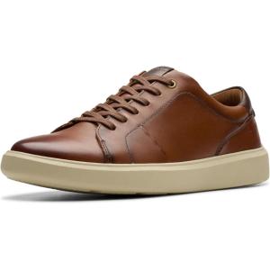 imageClarks Mens Brodin Lace SneakerDark Tan Leather