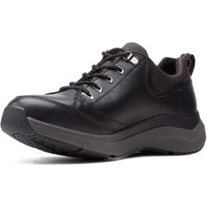 imageClarks Mens Wave 20 Vibe OxfordBlack Tumbled Leather