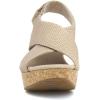 imageClarks Womens Annadel Eirwyn Wedge SandalBeige Sand Suede Sand Suede