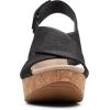 imageClarks Womens Annadel Eirwyn Wedge SandalBlack Black Sde Black Sde