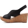 imageClarks Womens Annadel Eirwyn Wedge SandalBlack Black Sde Black Sde