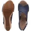 imageClarks Womens Annadel Eirwyn Wedge SandalBlue Navy Suede Navy Suede